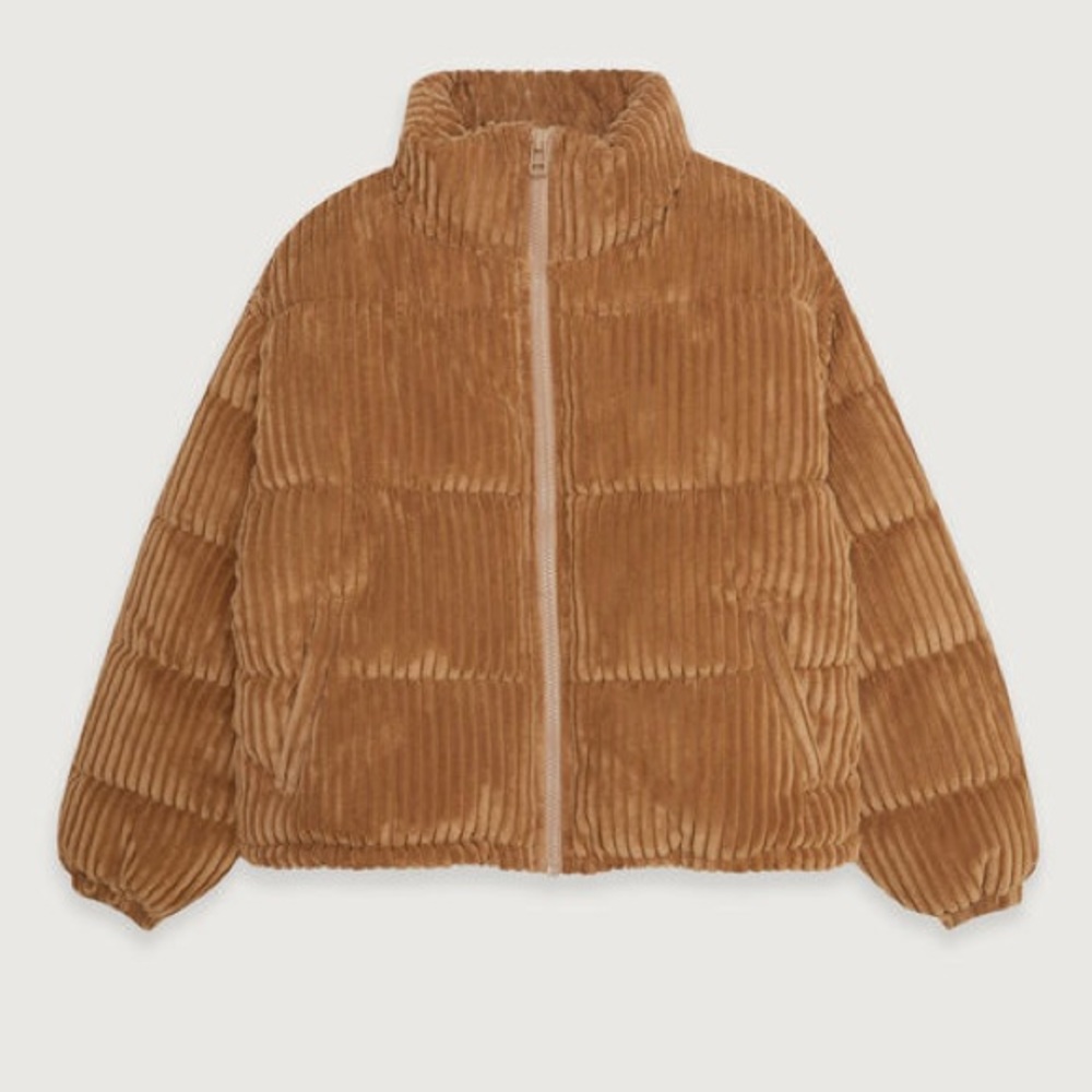 Oak and fort puffer corduroy jacket